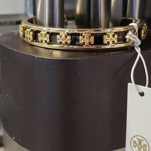 Tory Burch Gold and Black Bracelet